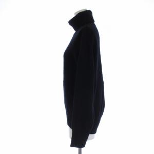 UNITED ARROWS ニット セーター 長袖 タートルネック ウール カシミヤ F ブラック 1513-106-4068