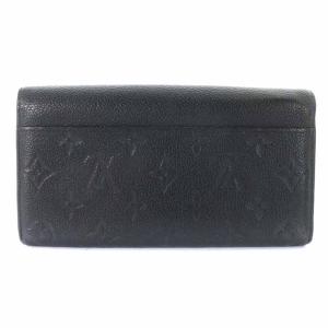 LOUIS VUITTON ポルトフォイユ・サラ モノグラム アンプラント 長財布 二つ折り 牛革 ノワール M61182