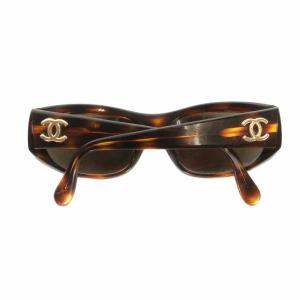 CHANEL サングラス 眼鏡 べっ甲柄 ココマーク 茶 ブラウン