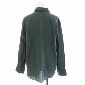 MARGARET HOWELL 20SS ブラウス シャツ 長袖 コットン 2 グリーン
