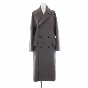 HAMILTON LAMBSWOOL ダブル チェスターコート ロング グレー