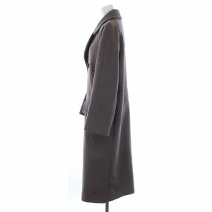 BEAUTY&YOUTH UNITED ARROWS HAMILTON LAMBSWOOL ダブル チェスターコート ロング グレー