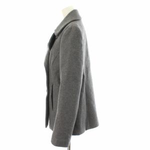 Theory Pコート ショート丈 ウール カシミヤ混 S グレー