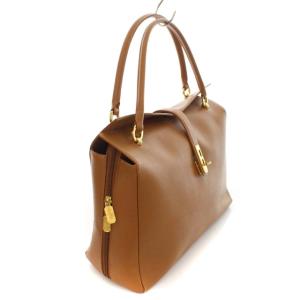 HAMANO トートバッグ ビジネス レザー ブラウン