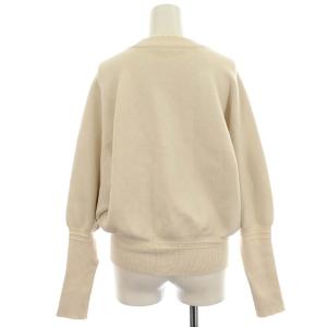 ESTNATION カシミヤ混 コットン ニット スウェット 長袖 38 アイボリー