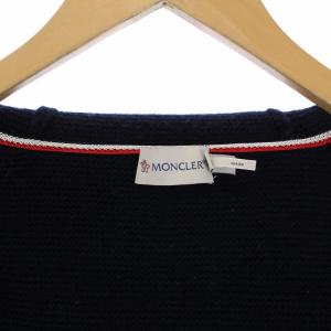 MONCLER MAGLIONE TRICOT CARDIGAN ニットパーカー M ネイビー グレー