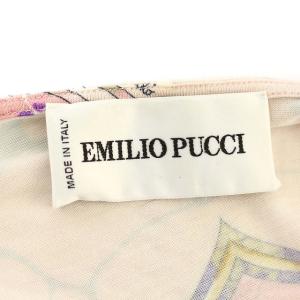 Emilio Pucci カットソー 半袖 柄 ドルマン 42 M ピンク