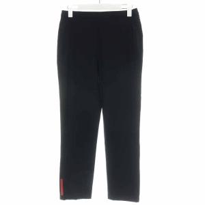 テーパードパンツ ロング ロゴ 38 7号 ブラック