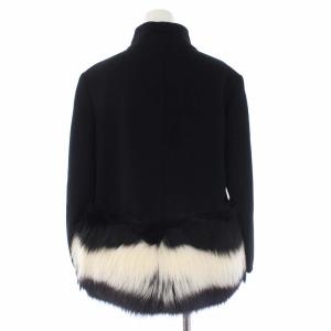 Ermanno Scervino ショートコート フォックスファー 黒