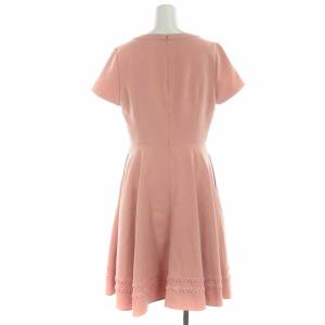 Chesty 19SS フレアワンピース ミモレ ロング パール 半袖 1 S ピンク