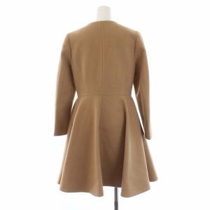 Chesty 18AW ビジュー ノーカラーコート ロング リボン 1 ブラウン