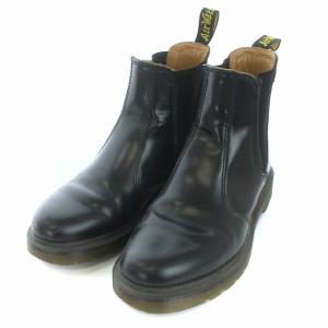 Dr.Martens チェルシーブーツ サイドゴア ショート レザー UK5 ブラック