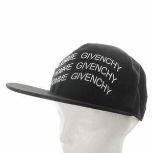 GIVENCHY 帽子 ベースボールキャップ studio HOMME GIVENCHY プリント ブラック
