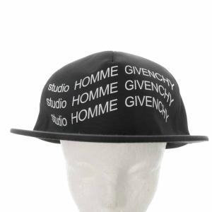 GIVENCHY 帽子 ベースボールキャップ studio HOMME GIVENCHY プリント ブラック