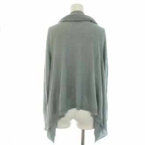 JIL SANDER ニットカーディガン トッパー 長袖 ハイゲージ カシミヤ混 シルク混 38 ライトブルー