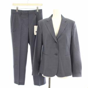 スーツ セットアップ テーラードジャケット パンツ スラックス ウール 4 L グレー