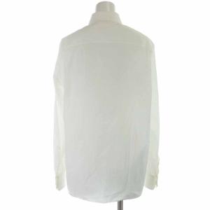 CELINE フレンチカラー クラシックシャツ コットンポプリン ブラウス ワイシャツ ダブルカッタウェイカフス 長袖 38 11 L 白