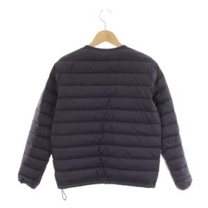DANTON ダウンジャケット ナイロン ワンポイント ロゴ 34 ネイビー