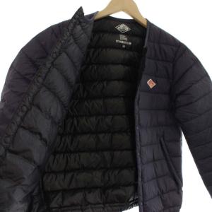 DANTON ダウンジャケット ナイロン ワンポイント ロゴ 34 ネイビー