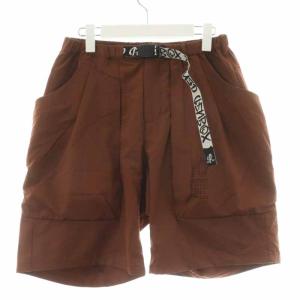 × TENBOX 10匣 BIG 20SS POCKET SHORT ハーフパンツ ショートパンツ ジップフライ M 茶 ブラウン