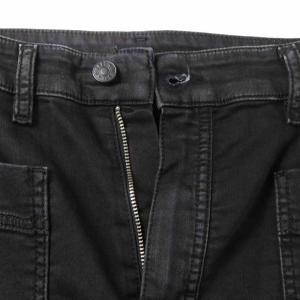 DIESEL D-RHITA-NE デニムスカート フレアスカート ロング カットオフ ポケット 31 ブラック