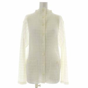 カーディガン ハイネック 長袖 3 ホワイト
