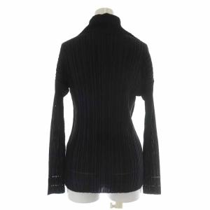 PLEATS PLEASE ISSEY MIYAKE カットソー タートルネック 長袖 3 ブラック