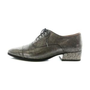 Clarks Rey Melly シューズ レースアップ ストレートチップ 23.5cm シルバー