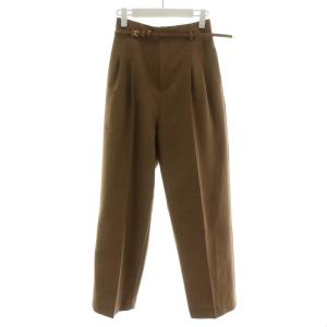 21SS OTONA COLOR PANTS ベルト M ブラウン 02110841210