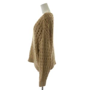 Ameri VINTAGE 20AW LOOSE SHEER KNIT TOP アンサンブル ニット セーター F ベージュ