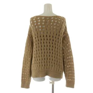 Ameri VINTAGE 20AW LOOSE SHEER KNIT TOP アンサンブル ニット セーター F ベージュ