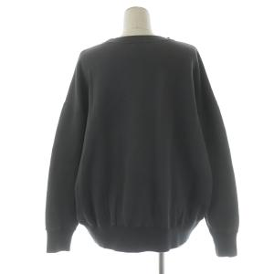 BEAUTY&YOUTH UNITED ARROWS カレッジプリントスウェットプルオーバー トレーナー クルーネック ロゴ 裏起毛 F チャコールグレー