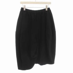 BLACK COMME des GARCONS AD2020 製品染め イージー ワイド パンツ クロップド 変形 XS 黒 ブラック 1Z-P001