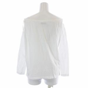 PRADA カットソー 長袖 オフショルダー リボン S ホワイト