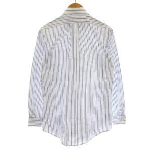 RALPH LAUREN シャツ ストライプ 長袖 ボタンダウン 160 S相当 白 ホワイト 青 ブルー