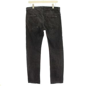 DIESEL BLACK GOLD excess-np デニムパンツ ダメージ加工 ボタンフライ 30 ウォッシュブラック