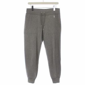 スウェットパンツ イージーパンツ 裏起毛 ロゴ刺繍 グレー