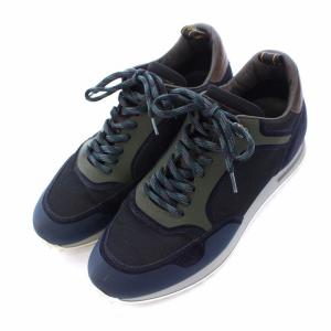 dunhill RADIAL RUNNER ラディアルランナー スニーカー シューズ 41 26cm 紺 ネイビー DU18F1303F4