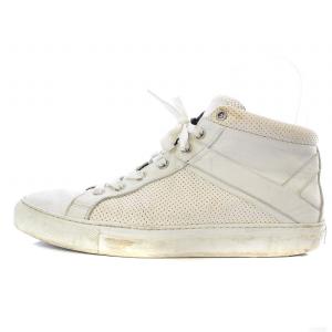 スニーカー シューズ ハイカット レザー 26.5cm 白 ホワイト