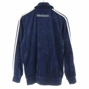 adidas CHELSEA トラックジャケット ハイネック ベロア ジップアップ スリーライン ロゴ刺繍