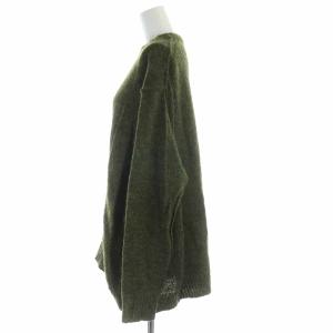 ISABEL MARANT ETOILE ニット セーター プルオーバー モヘヤ混 ウール混 ダメージ加工 長袖 36 カーキ
