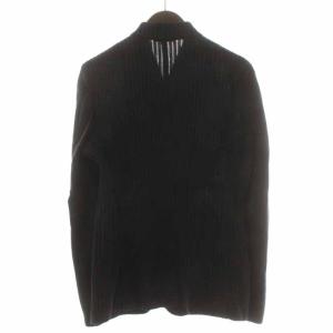 ARMANI COLLEZIONI ショールカラージャケット ストライプ 48 L 紺 ネイビー