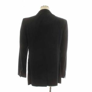 EMPORIO ARMANI スーツ セットアップ テーラードジャケット パンツ ストライプ ウール 48 ネイビー