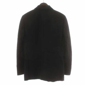 EMPORIO ARMANI テーラードジャケット ストライプ ウール 48 ブラック