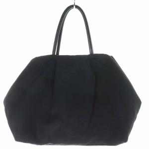 PRADA BN1601 ハンドバッグ ナイロン リボン ロゴ ブラック