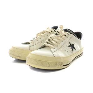 CONVERSE レザー ワンスター スニーカー シューズ 8 ホワイト ブラック