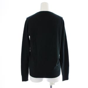 JOHN SMEDLEY ニット カットソー 長袖 クルーネック ウール S グリーン