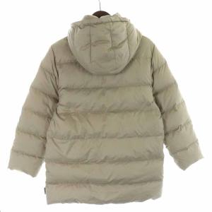 MONCLER ダウンジャケット ハイネック ジップアップ フード 茶タグ 00 XXS ベージュ
