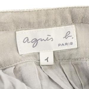 agnes b. 18SS シアー ワンピース ロング シャツワンピース 長袖 1 S グレー