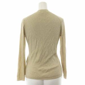 ANAYI 21SS アンサンブル リブニット ノースリーブ カーディガン 長袖 38 ラメ ゴールド色